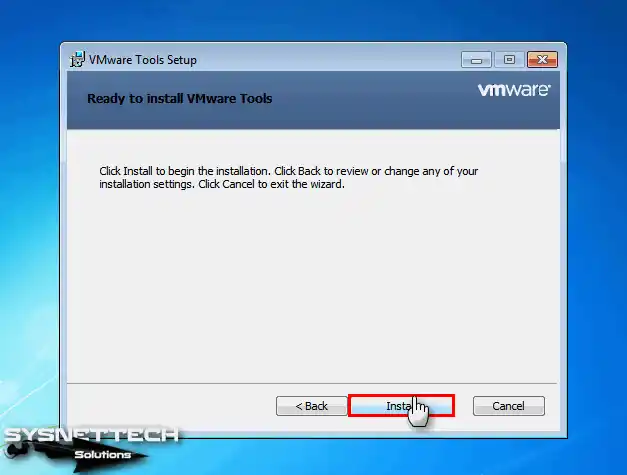 Starting VM Tools Installation