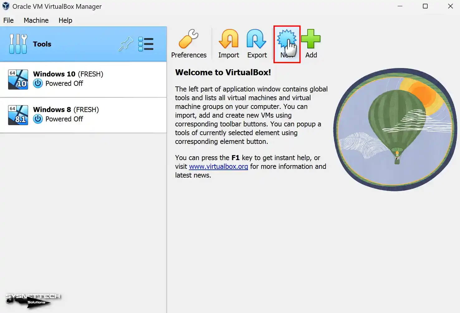 Creating a New Virtual Machine