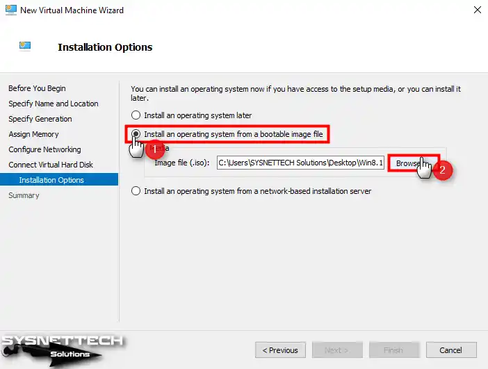 Adding Windows 8/8.1 ISO File to Virtual Machine