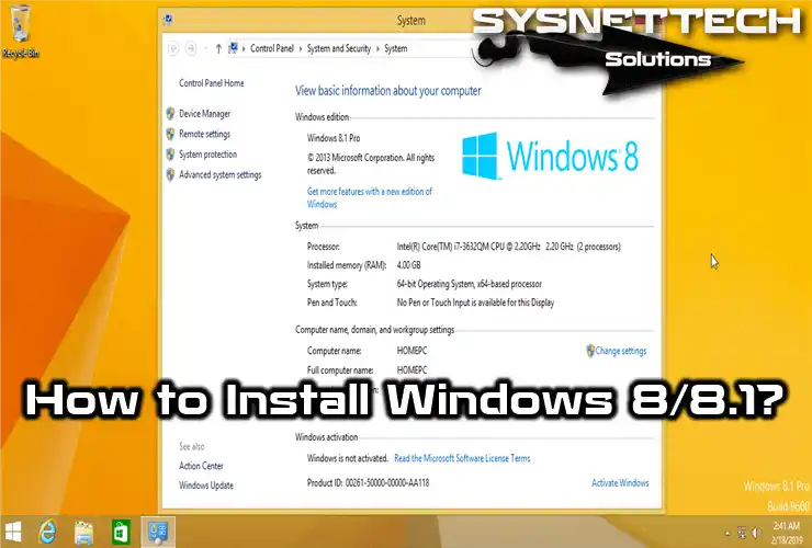 How to Install Windows 8 / 8.1 UEFI via USB