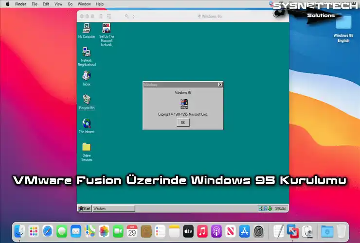 Mac/macOS’ta VMware Fusion Üzerinde Windows 95 Kurulumu