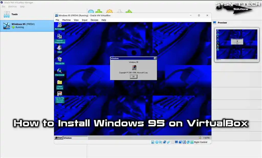 How to Install Windows 95 on VirtualBox