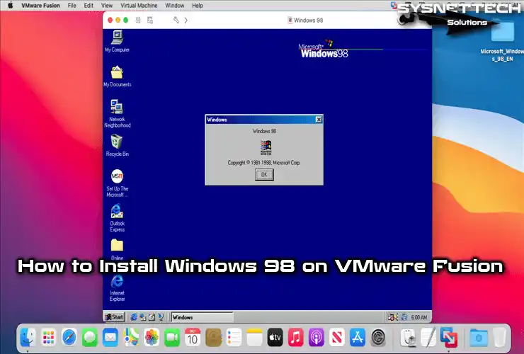 How to Install Windows 98 on VMware Fusion in macOS/Mac