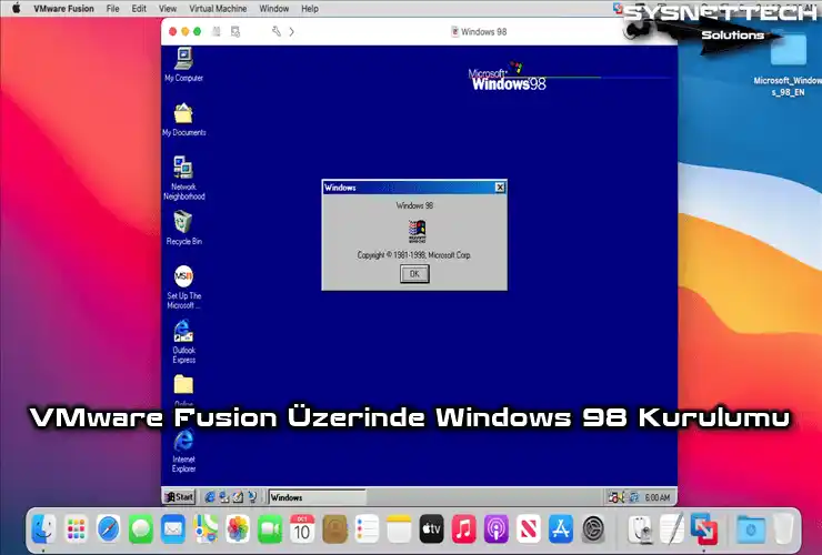 Mac/macOS’ta VMware Fusion Üzerinde Windows 98 Kurulumu