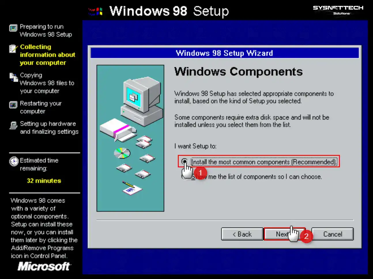 Installing the Most Common Windows Components