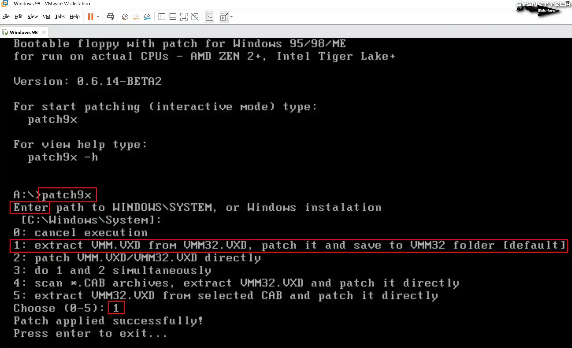 Installing Patch Software for Intel 12th Alder Lake CPUs