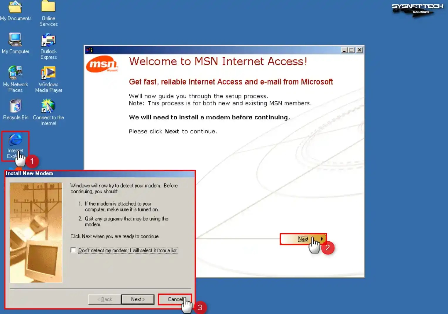 Welcome to MSN Internet Access