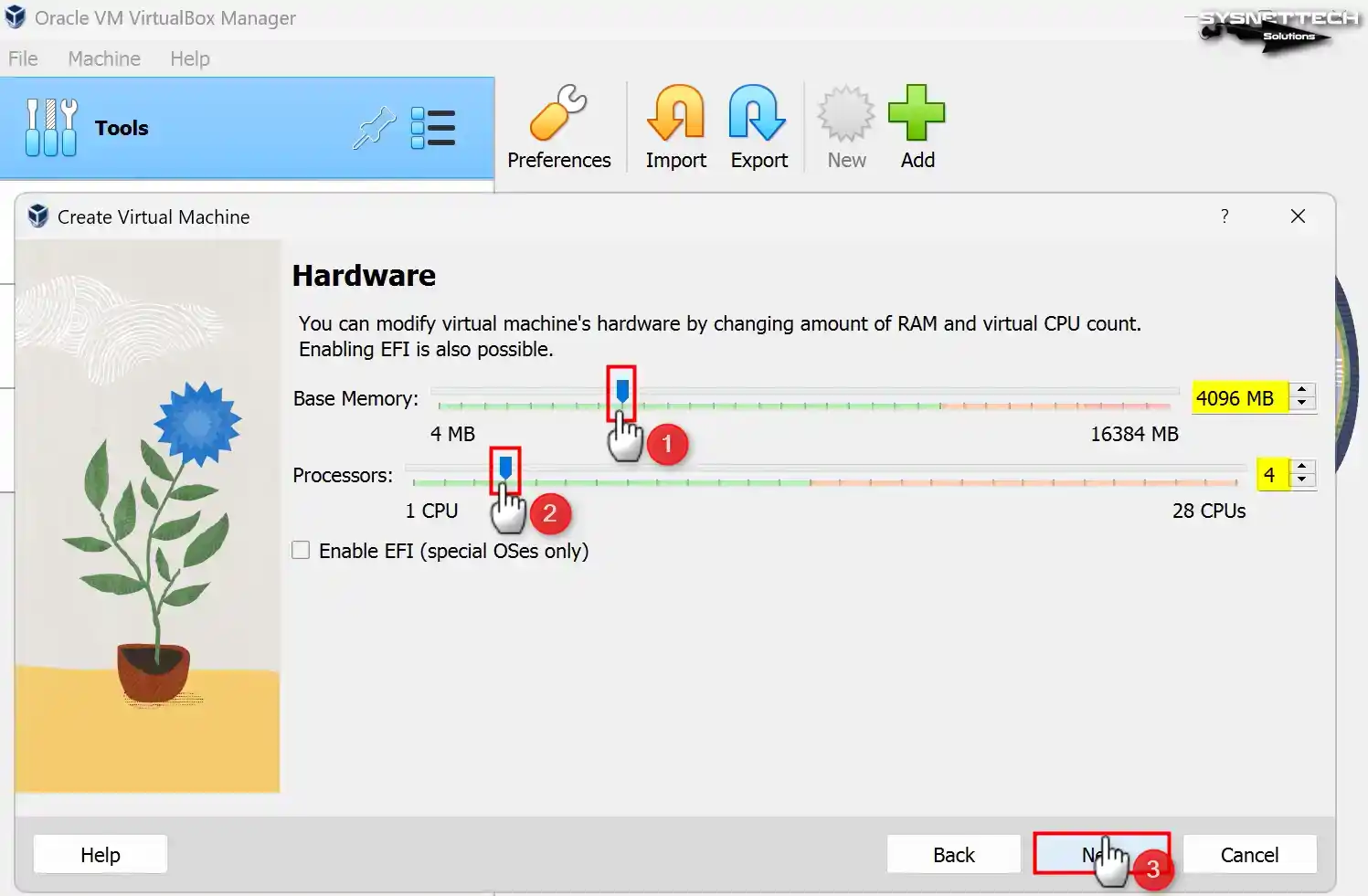 Configuring the Virtual Processor Core and Memory