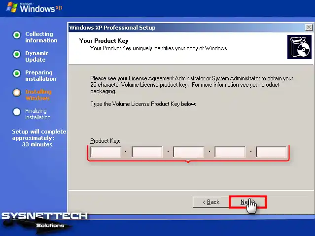 Windows XP Ürün Anahtarı