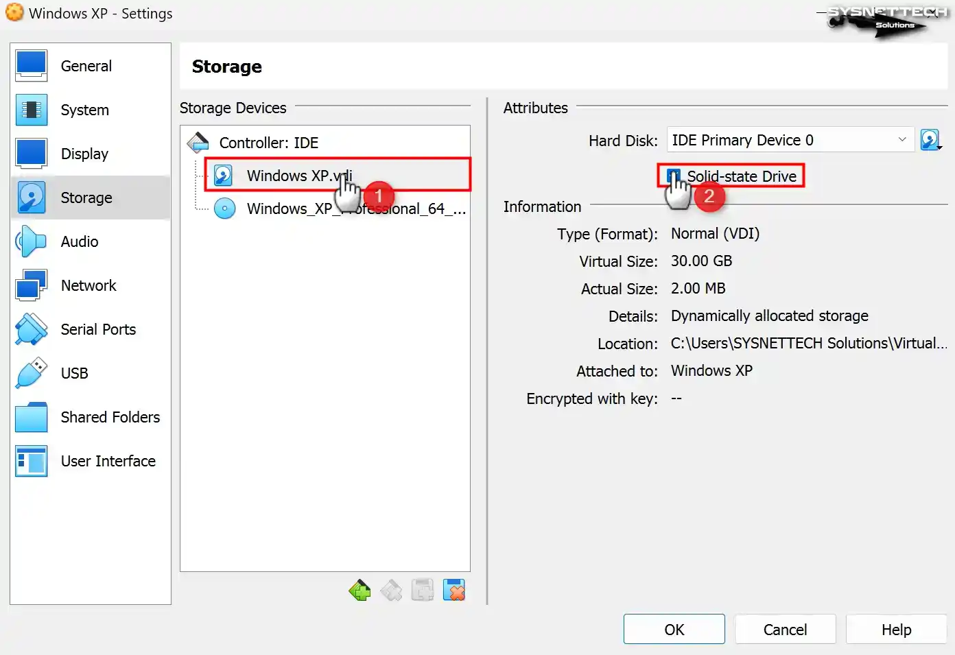 Configuring VDI Disk as SSD