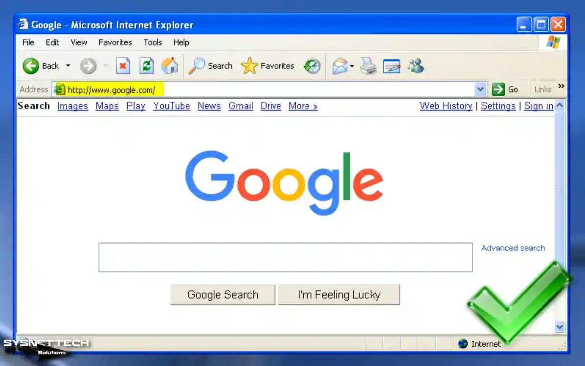 Visiting the Google Search Engine Home Page