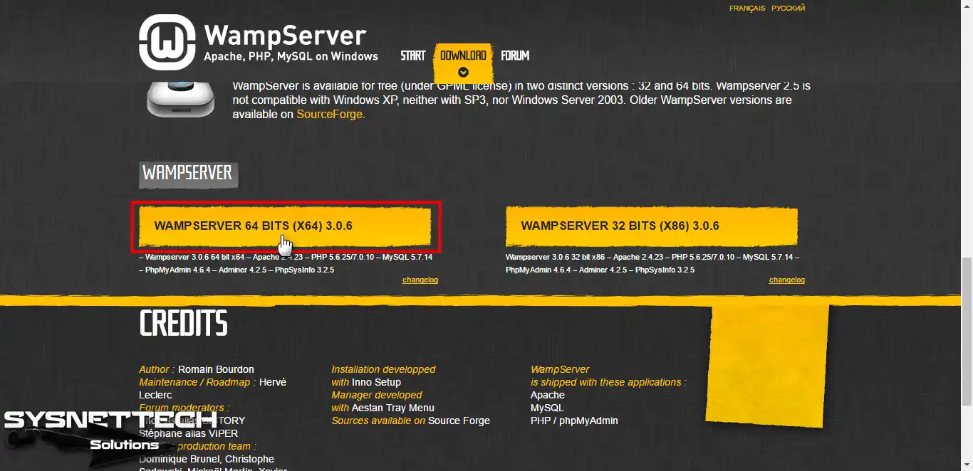 Download WampServer