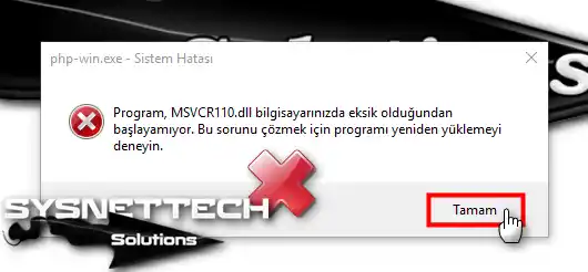 Windows 10 MSVCR110.dll Error