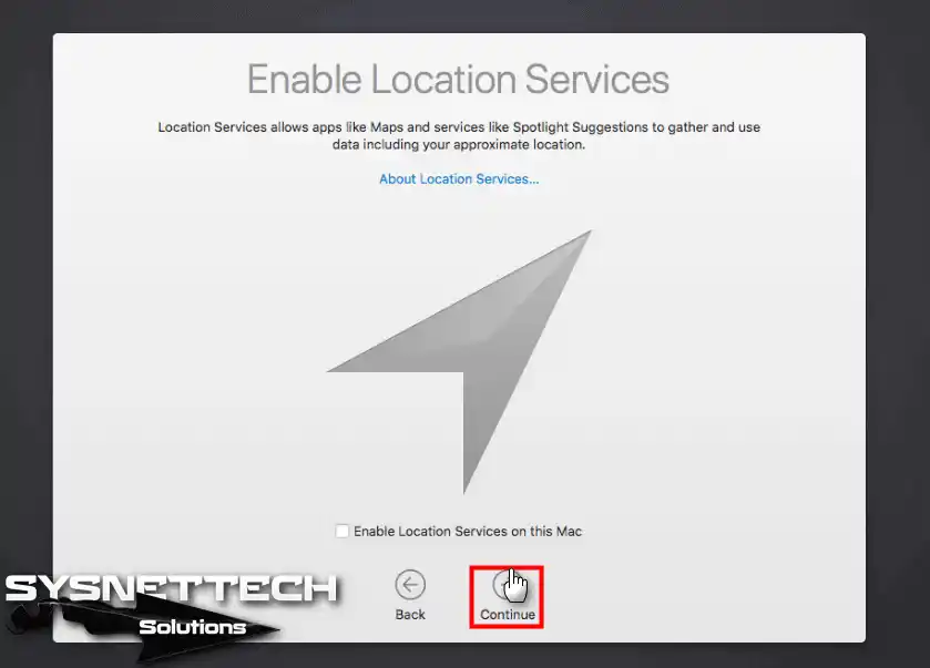 Enable Location Services