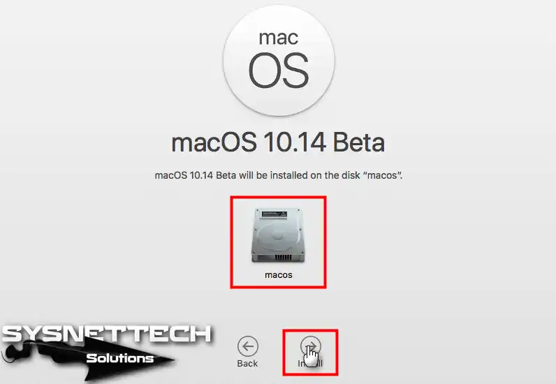 Selecting the Installation Disk