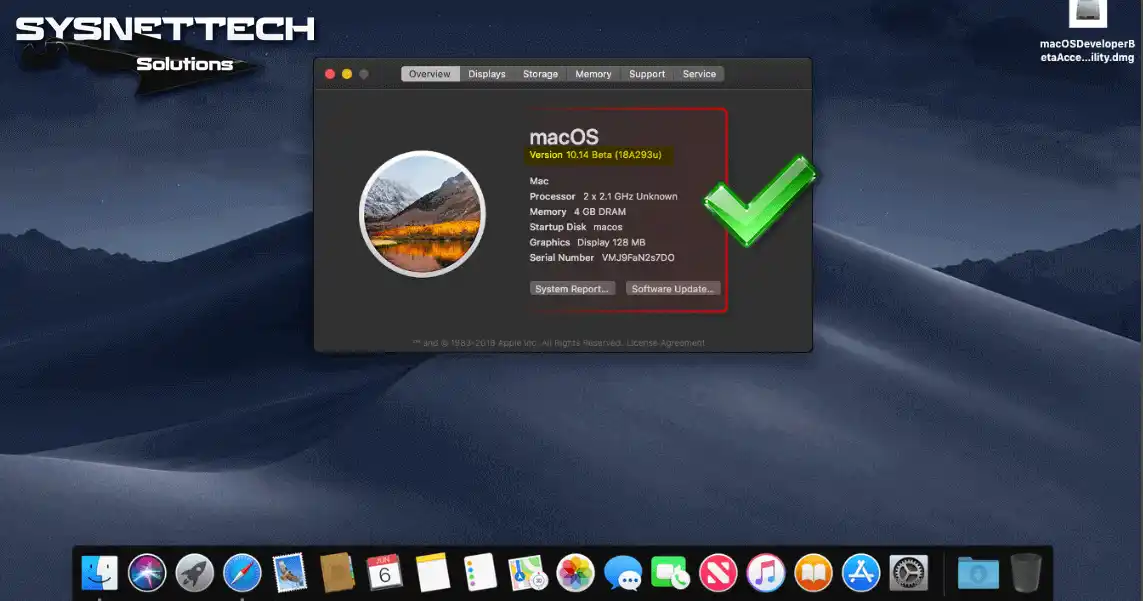 Checking Mojave Version