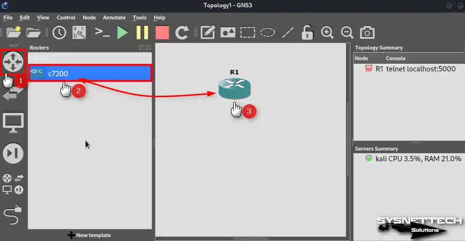 Adding a Cisco Router to the Workspace