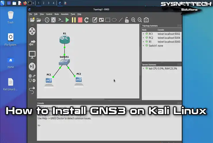 Installing GNS3 on Kali Linux