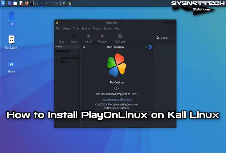 Installing PlayOnLinux on Kali Linux