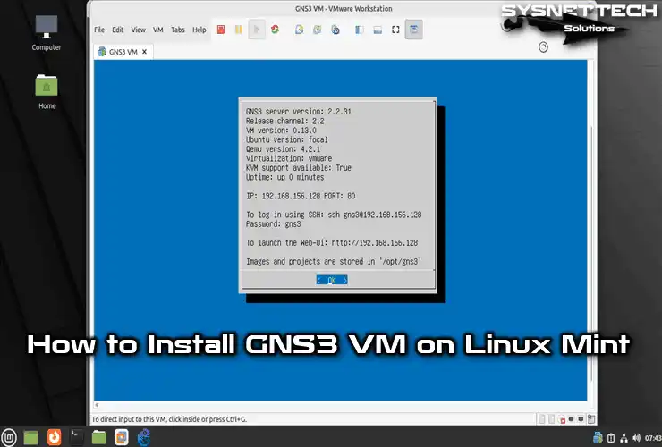 Installing GNS3 VM on Linux Mint