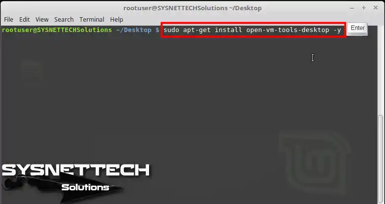 sudo apt-get install open-vm-tools-desktop -y komutu