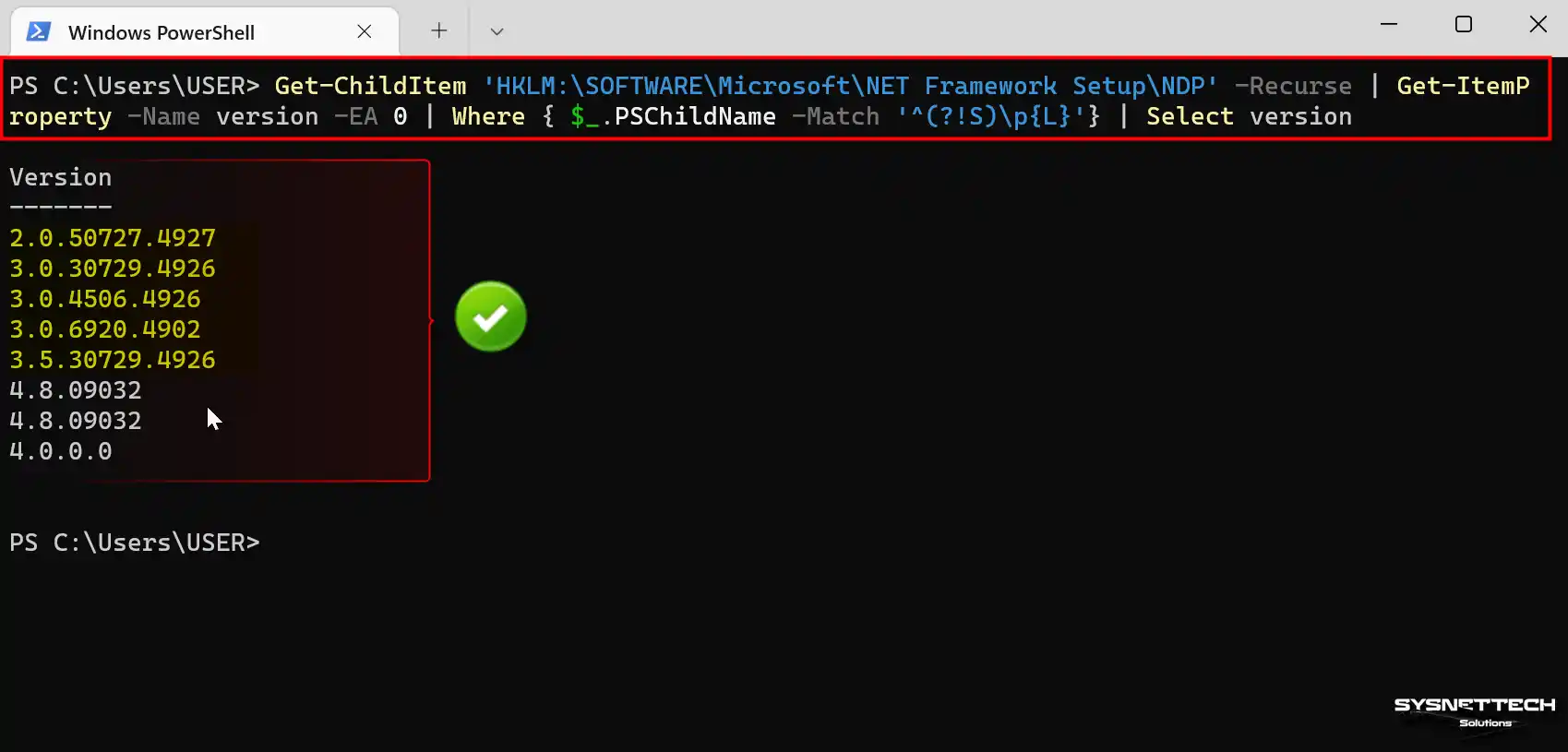 DotNet'i Powershell ile Doğrulama