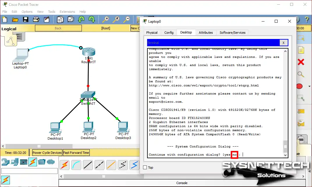 Router'ın İlk Yapılandırmasını Atlama