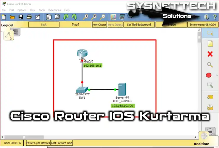 Packet Tracer ile Cisco Router IOS Kurtarma