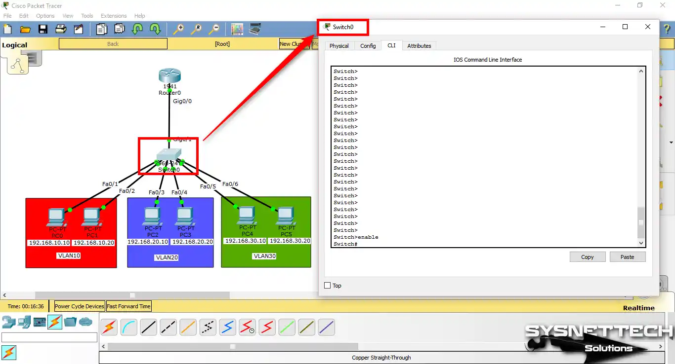 Cisco Switch'in CLI Komut İstemini Açma