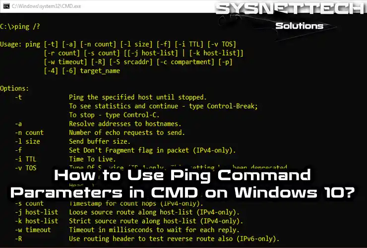 How to Use Ping Command Parameters in CMD on Windows 10 / 11