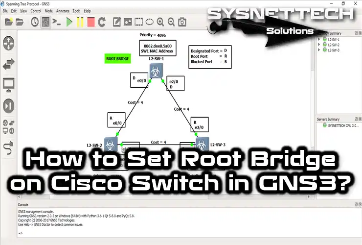 Manually Selecting Root Bridge on Cisco Switch