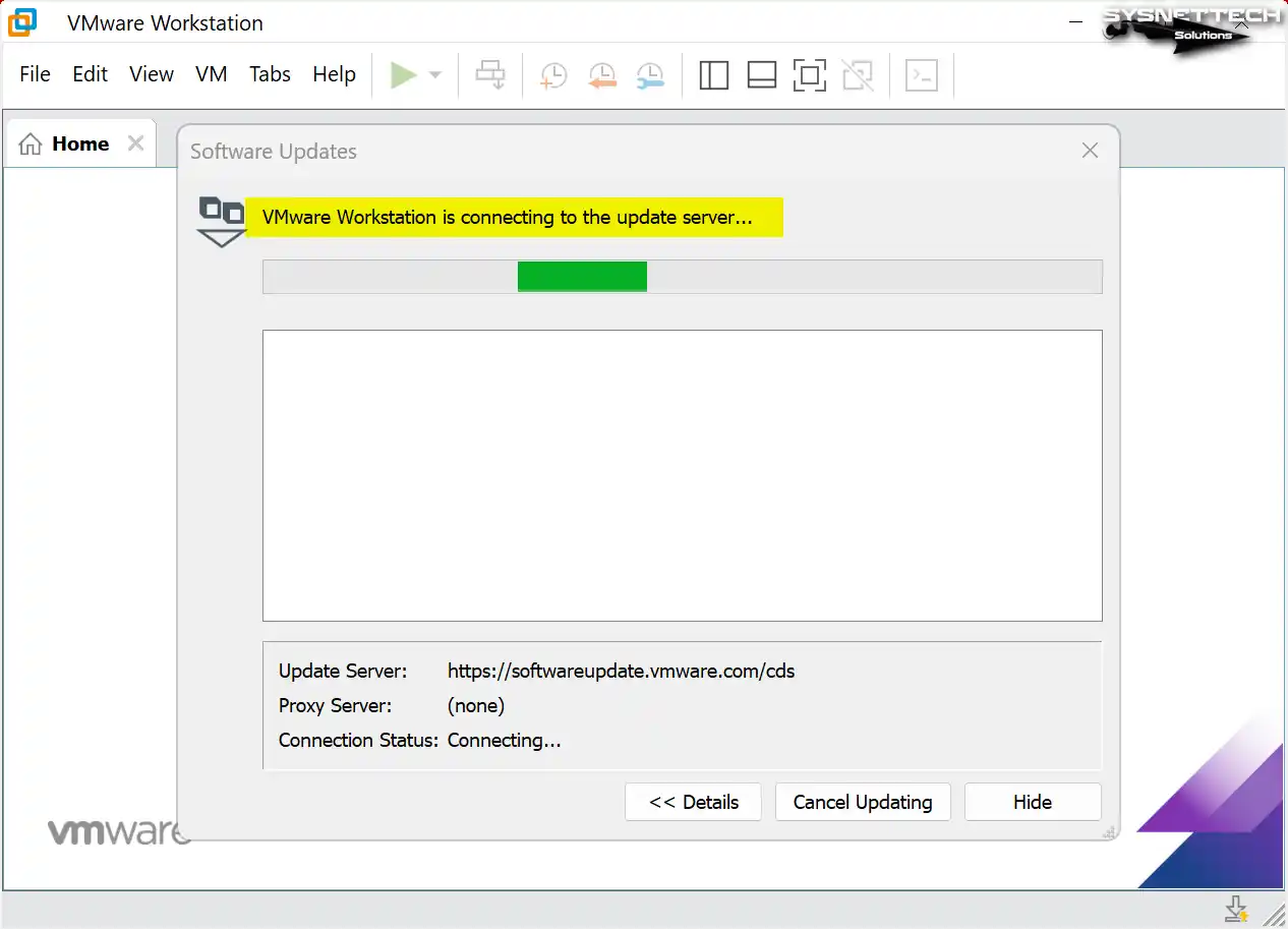 vmware workstation update download