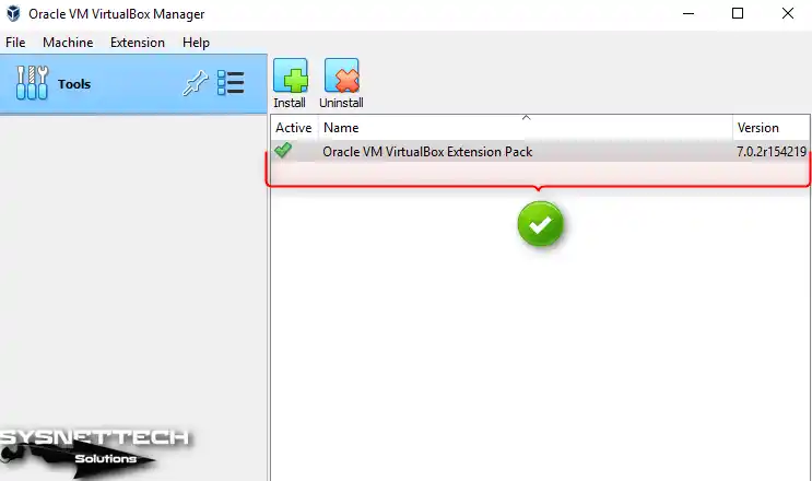 Checking the Version of the Oracle VM Extension Pack