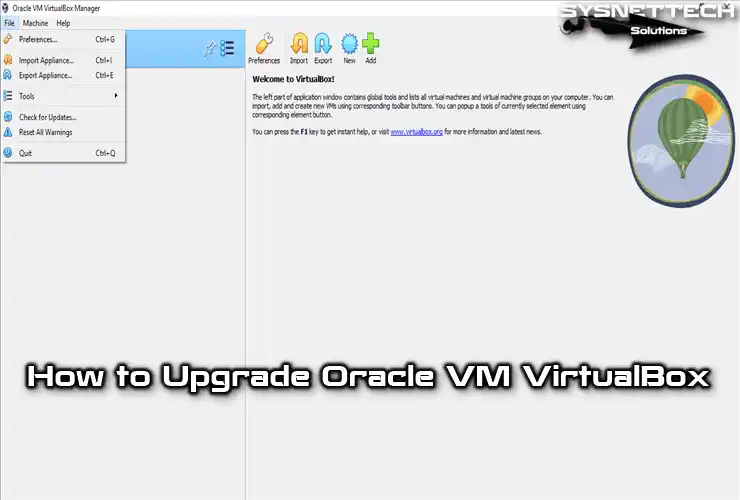 How to Upgrade VirtualBox on Windows 10