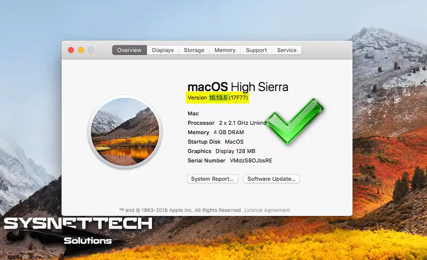 Mac OS'un Sürümünü Kontrol Etme