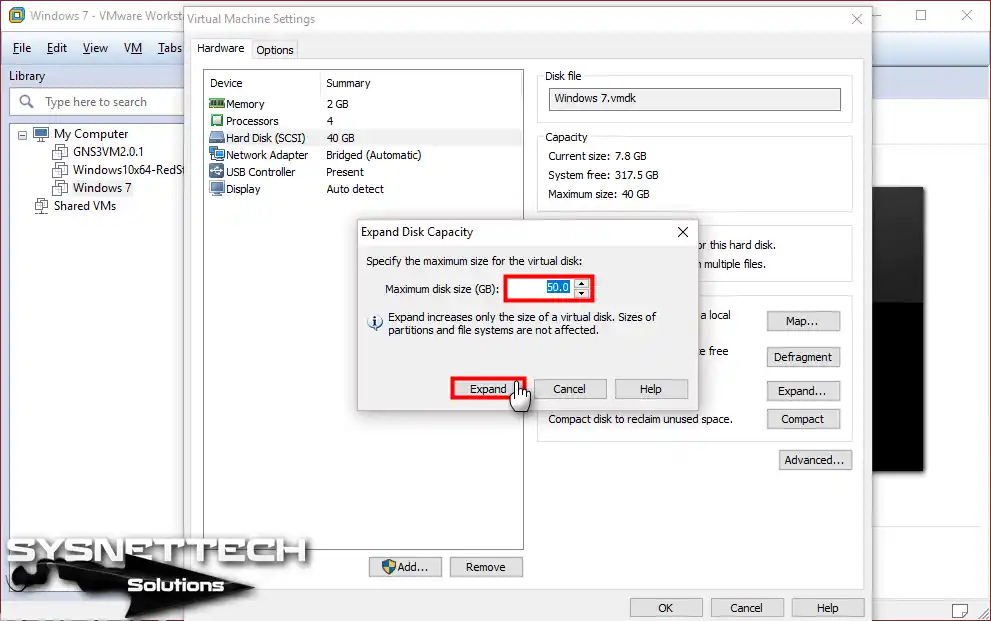 Sanal HDD'yi Genişletme