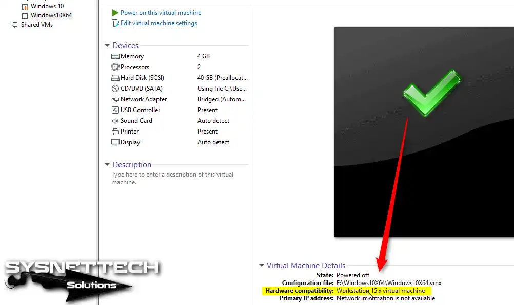 VMware Üzerinde Donanım Uyumu Güncellemesi