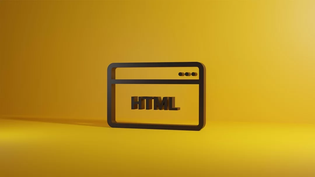 An image representing the HTML language