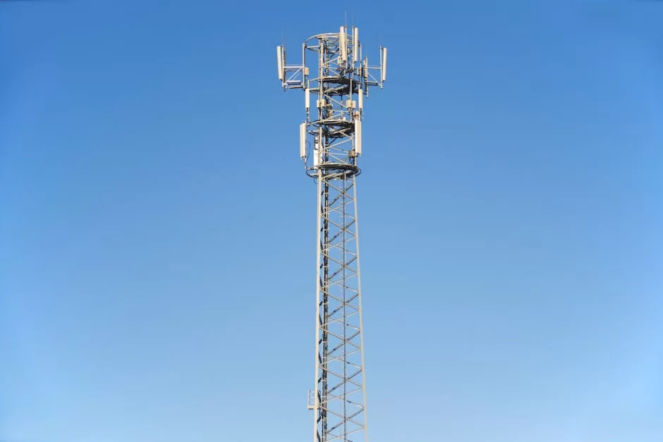 CDMA'dan LTE'ye geçişi gösteren bir hücresel ağ diyagramı