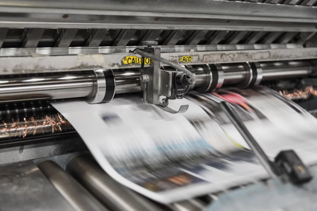 A device showing a professional print workflow