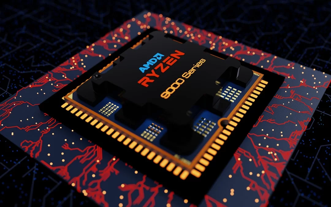 A representative image showing an AMD CPU with 3D V-Cache technology