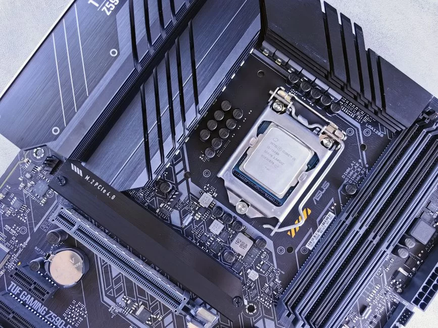M.2 SSD slot on a motherboard