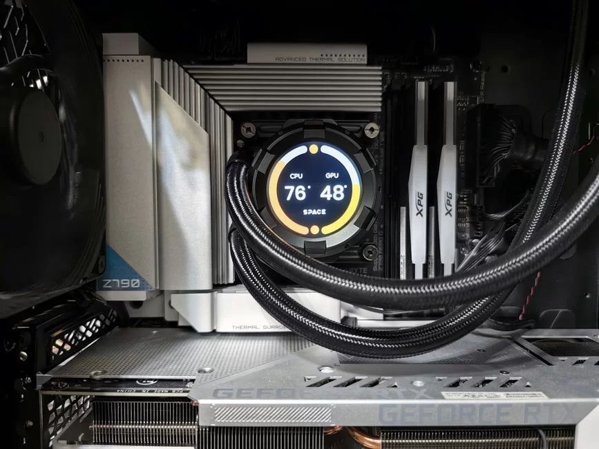 Temperature monitoring during overclocking on a computer