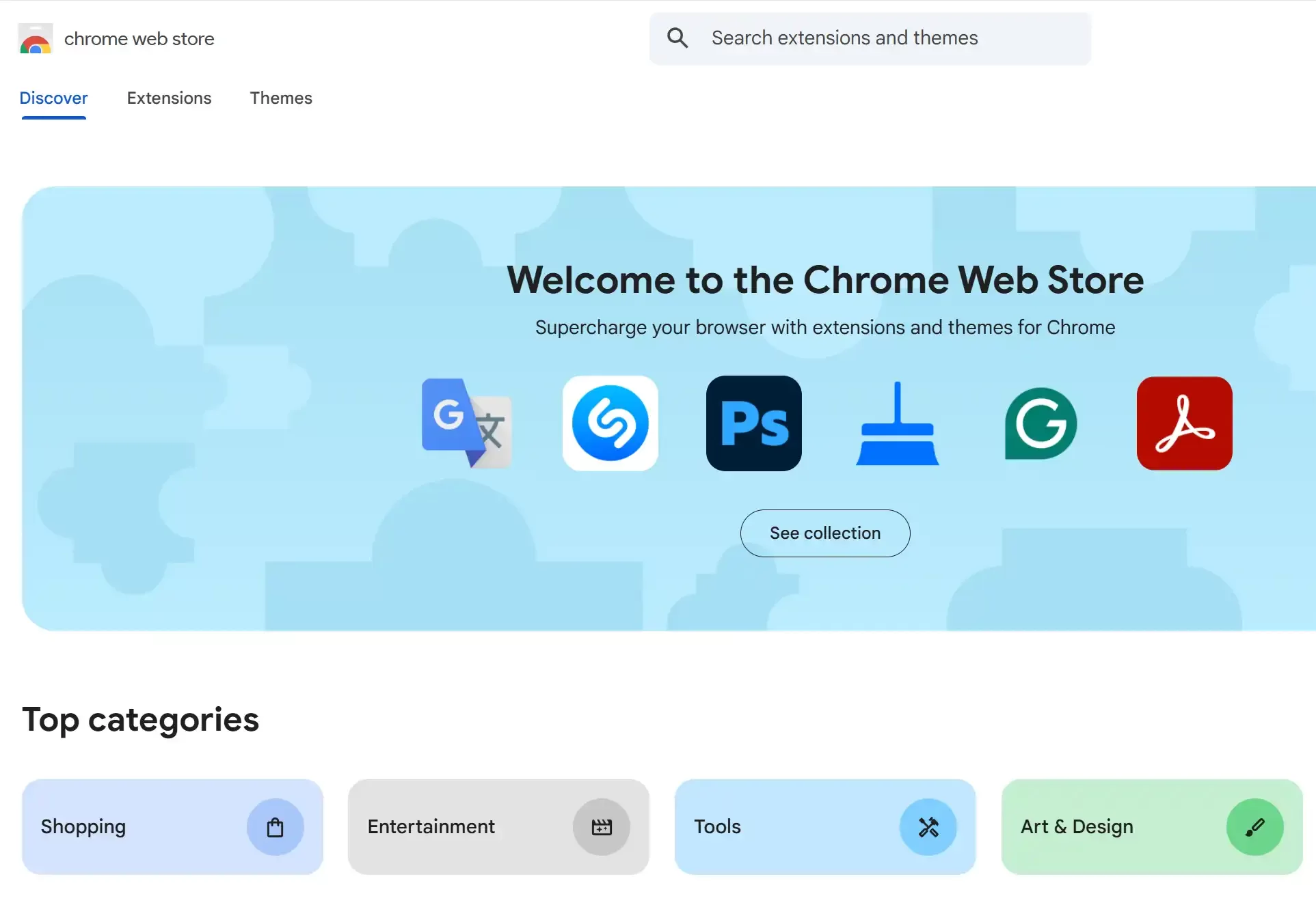 Google Chrome eklenti mağazası