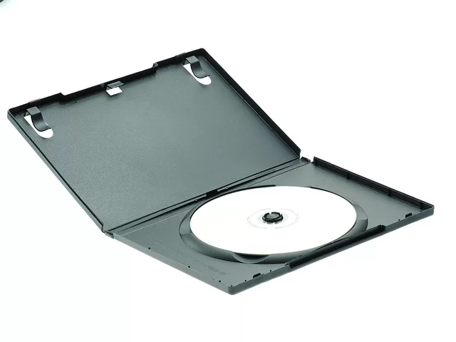 Close-up image of an HD-DVD disc and case