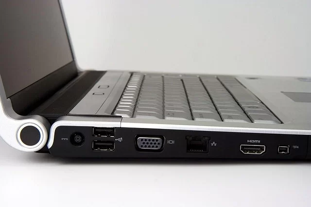 Video outputs on a laptop such as VGA