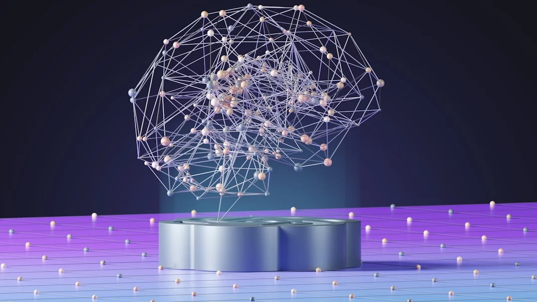 A digital interface or graphic showing AI-based vocal separation, audio enhancement, and music production processes