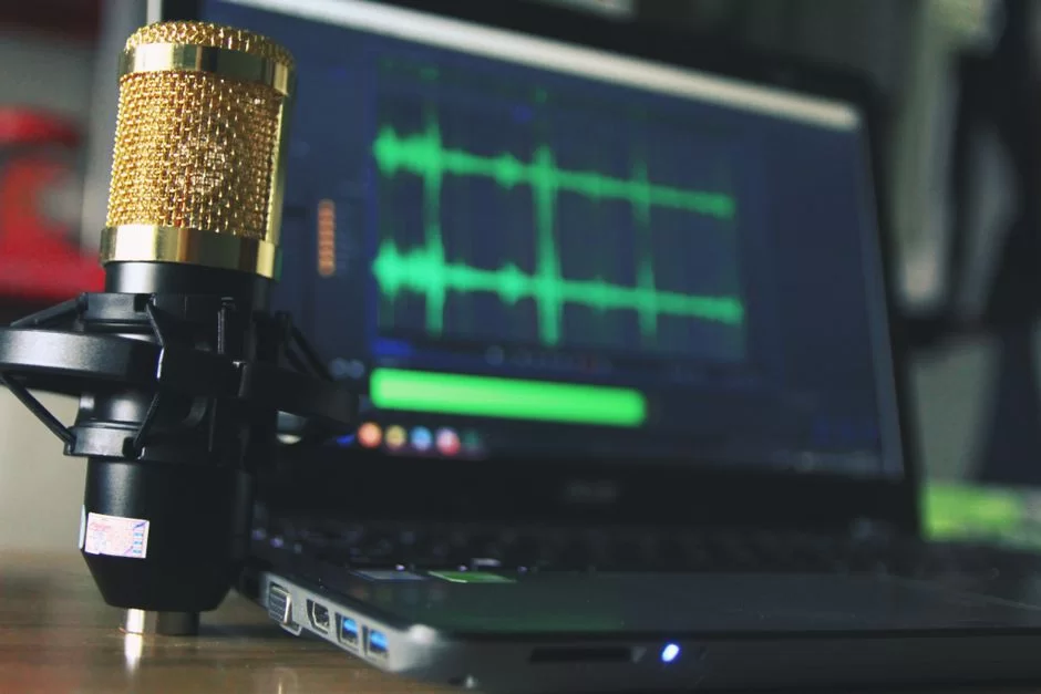 A visual showing the evolution from physical media to podcasting