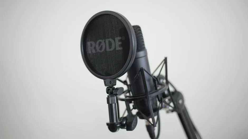 Microphone pop filter