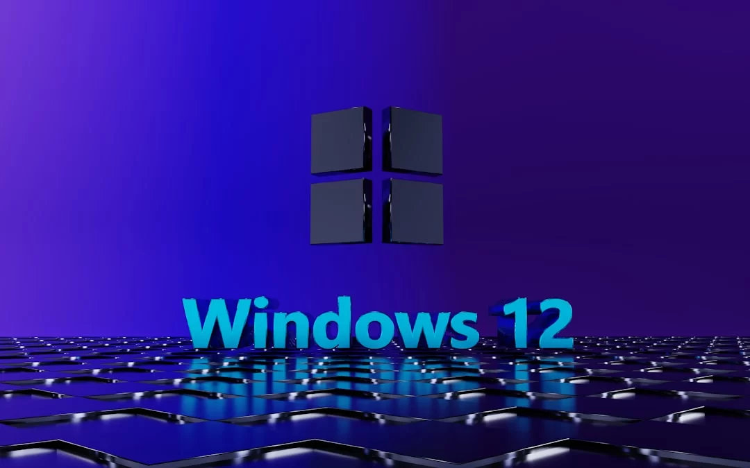 Windows 12 işletim sistemini ifade eden bir görsel